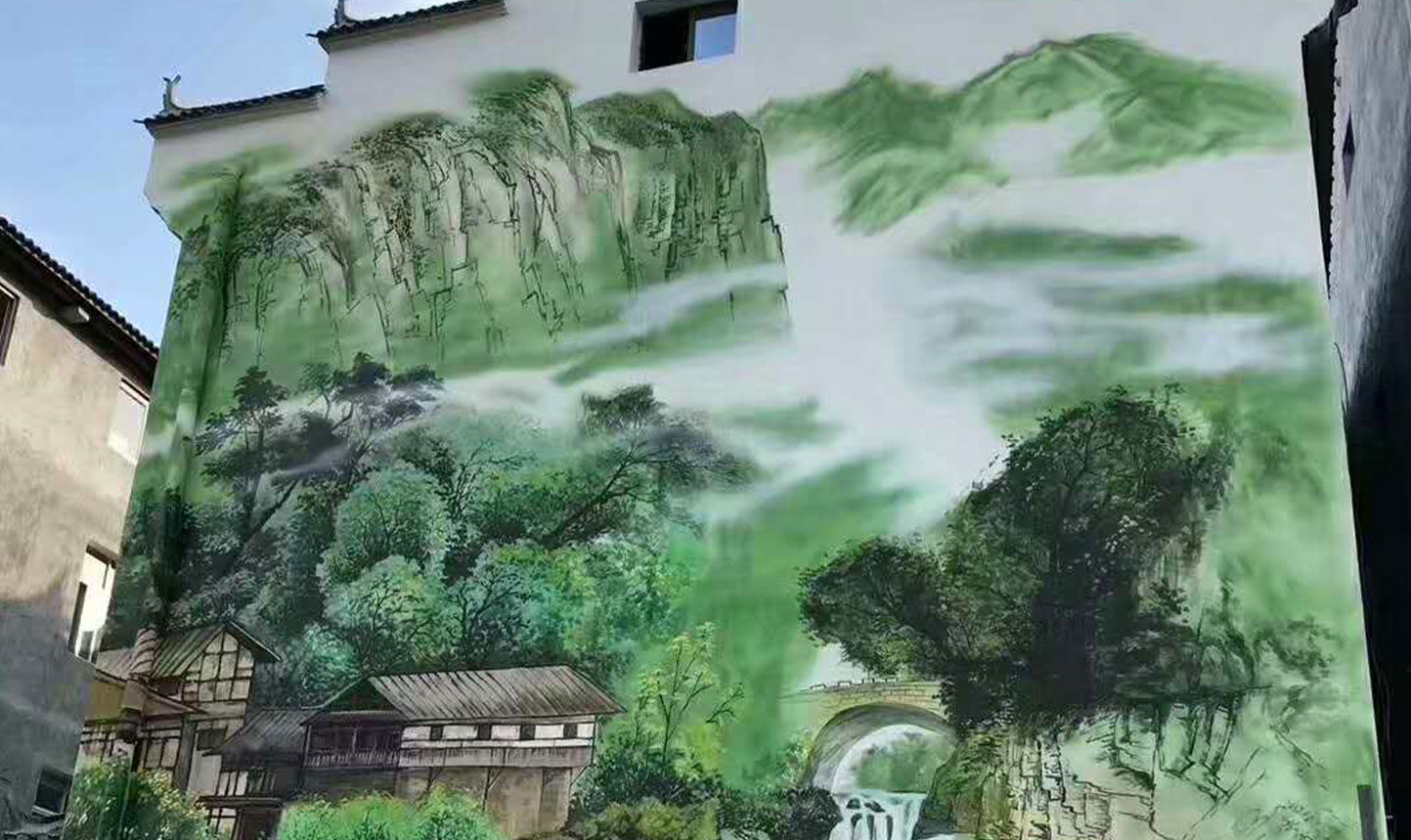 北京非鱼墙绘油画人物